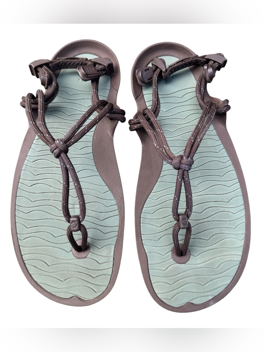 Men’s Xero Aqua Cloud Java Brown Barefoot Rope-Strap Sandals - 8